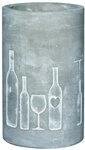 R&auml;der Vino Beton Weink&uuml;hler Flasche + Glas