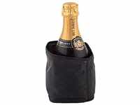 APS Kühlmanschette für Sekt-/Champagnerflaschen, Schwarz - kühlt eine Flasche in 5