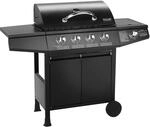 TAINO BASIC 4+1 BBQ Gasgrill Grillwagen Edelstahl-Brenner + Seitenkocher Grill...
