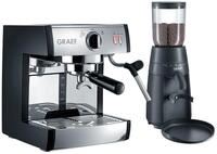 GRAEF. Siebtr&auml;ger-Espressomaschine pivalla SET mit Kaffeem&uuml;hle CM702