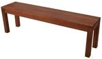 DEGAMO Hockerbank Brasilia 150cm ohne R&uuml;ckenlehne, Eukalyptus Hartholz,