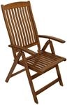 DEGAMO Klappsessel Gartensessel Maracana 5-Fach verstellbar, Holz Akazie braun