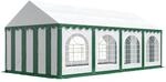 Festzelt Partyzelt 3x8 m Premium, hochwertige PVC Plane 750 N in gr&uuml;n-wei&szlig;...