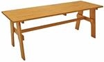 DEGAMO Gartentisch Holztisch Freital XXL 72x200cm rechteckig, massives Kiefernholz