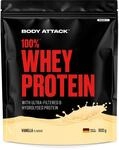 Body Attack 100% Whey Protein - Vanilla, 900 g - Made in Germany - extra cremiges