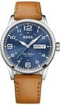 BOSS Analog Quarzuhr f&uuml;r Herren mit Hell-Braunes Lederarmband - 1513331