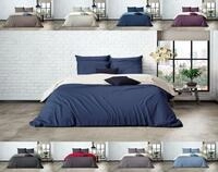 MISTRAL HOME Uni Einfarbig Wende Bettw&auml;sche Edel Perkal 100% &Auml;gyptische Baumwolle,