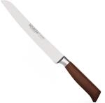Burgvogel Solingen Natura Line, Brotmesser Holzgriff, rot satiniert, geschmiedet, 23