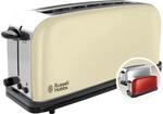 Russell Hobbs Toaster [Langschlitz f&uuml;r 2 Scheiben / 1 breite Brotscheibe] Colours+