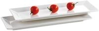 M&auml;ser, Serie Trendy Line, Teller rechteckig 38 x 13 cm, im 2er-Set, Wei&szlig;