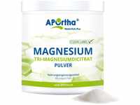 APOrtha Magnesium Citrat 400g veganes Pulver wasserfrei I...