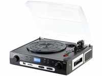Q-Sonic Plattenspieler USB: Schallplatten- und MC-Digitalisierer + Audio...