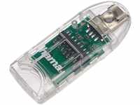 Hama Multi-Kartenleser "8in1" (u.a. microSD/SDHC, SD/SDHC, MMC, USB 2.0), transparent