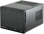 SilverStone SST-SG13B-Q - Sugo Mini-ITX kompaktes Cube Geh&auml;use, Plastik-Frontblende