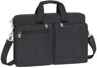 Rivacase Laptoptasche bis 17,3 Zoll - Hochwertige Notebooktasche mit zwei externen
