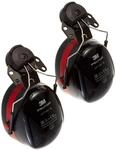 3M PELTOR Optime III Kapselgeh&ouml;rsch&uuml;tzer, 34 dB, schwarz/rot, Helmbefestigung,