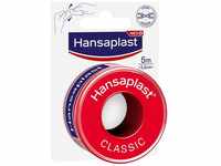 Hansaplast Fixierpflaster Classic (5 m x 2,5 cm), Tapeband zur einfachen und sicheren