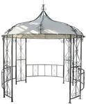 Mendler Pergola Almeria, Rundpavillon Garten Pavillon, stabiles Stahl-Gestell...