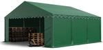TOOLPORT Lagerzelt 5x6 m Industriezelt Unterstand PVC Plane 750 N dunkelgr&uuml;n