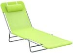 Outsunny Sonnenliege Gartenliege Relaxliege B&auml;derliege Zweibeinliege 4 Farben