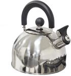 Milestone Camping Wasserkessel, Edelstahl, 2 l, silberfarben