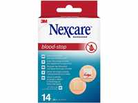 Nexcare Blood-Stop Spots, 22 mm, 14 Pflaster pro Packung, Effiziente