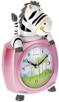 Mebus Quarz-Kinderwecker Zebra pink 26637