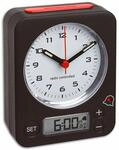 TFA Dostmann Combo Funkwecker, 60.1511.01.05, Analoge Uhrzeit und digitaler Wecker,