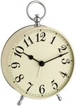 TFA Dostmann Nostalgischer Wecker, 60.1023.09,analog, gro&szlig;, Metallgeh&auml;use, beige