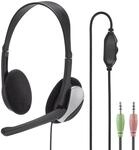 Hama PC Headset HS-P100 mit Mikrofon (Ultra leicht, On-Ear, Stereo, Lautst&auml;rkeregler