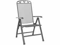 greemotion Klappsessel Toulouse eisengrau, Stuhl aus kunststoffummanteltem Stahl,