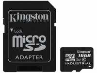 Kingston Industrial Temperature Micro SDHC UHS-I 16GB Class 10 Speicherkarte...