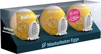 Satisfyer Egg Fierce - Ei-Masturbator Set (3 Stk.) transparent