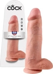 King Cock 12 gro&szlig;er Dildo mit Hoden (30 cm) - Natur nude