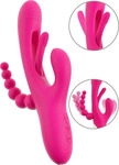 Sweet Smile SMILE - Dreifach-Arms Vibrator mit Klitorisstimulator (pink) rosa