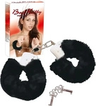 Bad Kitty - Pl&uuml;sch-Handschellen - Schwarz