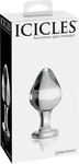 Icicles No. 25 - konischer, gl&auml;serner Analplug (transparent)