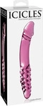 Icicles Nr. 57 - Doppelseitiger Glasdildo mit Penisform (Rosa)