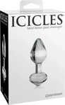 Icicles No. 44 - Kegelf&ouml;rmiger Glas Analdildo (transparent)