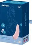 Satisfyer Curvy 2+ - App-gesteuerter Druckwellen-Klitorisstimulator (Pink) rosa