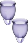 Satisfyer Feel Confident - Menstruationstassen-Set (lila)