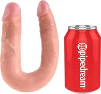 King Cock Doppel-Dildo (Mittel) - Natur nude