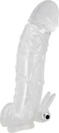 Crystal Skin - vibrierender Penisverl&auml;ngerungsmantel transparent