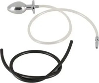Penisplug You2Toys - Piss to Ass Plug - hohler Analplug mit Harnr&ouml;hrendehner silber