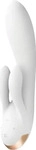 Satisfyer Double Flex - App-gesteuerter Vibrator mit Klitorisstimulator (wei&szlig;)