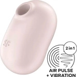 Satisfyer Pro To Go 2 - Luftwellen-Kitzler (Beige) wei&szlig;