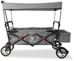 FUXLIFE Bollerwagen FX-CT500 faltbar - Grau &bull; Kinder Transportwagen mit...