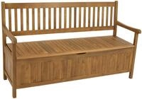 DEGAMO Gartenbank Truhenbank Benita 3-sitzer 150cm, Akazienholz braun ge&ouml;lt,...