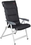 Crespo - Stuhlauflage 55 - Air-Deluxe - Schwarz - 128x53cm