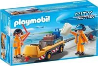 PLAYMOBIL City Action 5396 Flugzeugschlepper mit Fluglotsen, Ab 4 Jahren